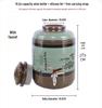 Ceramic Wine Storage Jar: Thickened, Sealed Fermentation Earthenware Bottle for 50-100 Jin Capacity.