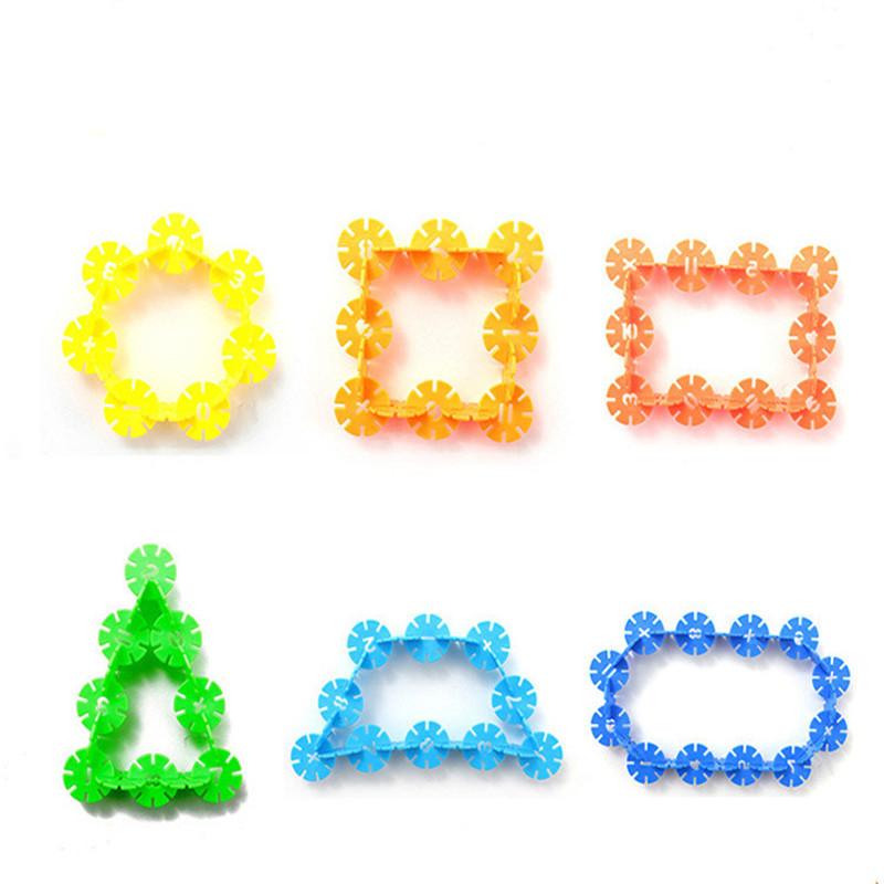 300 шт. 200 шт. 100 шт. Снежинка строительные блоки игрушка DIY блок строительство детский сад игра детская развивающая игрушка детский подарок