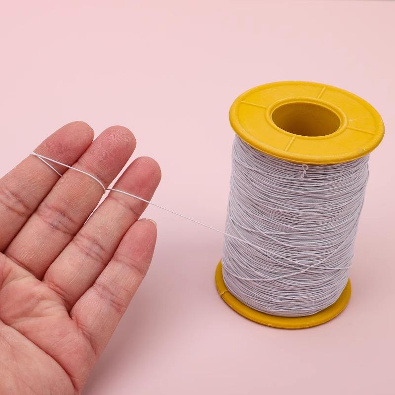 0.5mm High-Elastic Colored Sewing Thread - Super Fine, Durable, Round Cord for Clothing and Crafts