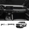 АБС-пластик с карбоновым покрытием Для Toyota Tacoma 2024-2025 Панель центральной консоли Панель приборов Ручка двери Ручка рулевого колеса Аксессуары для интерьера