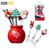 1 Set of 5-piece Christmas Tree Stainless Steel Fruit Fork Set Mini Cute Salad Cutlery Kitchen Gadgets