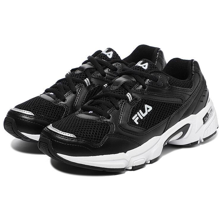 Fila Текстильные, Сетчатые Низкие Беговые Кроссовки Унисекс Черные Корейский Стиль 1RM01141D_021