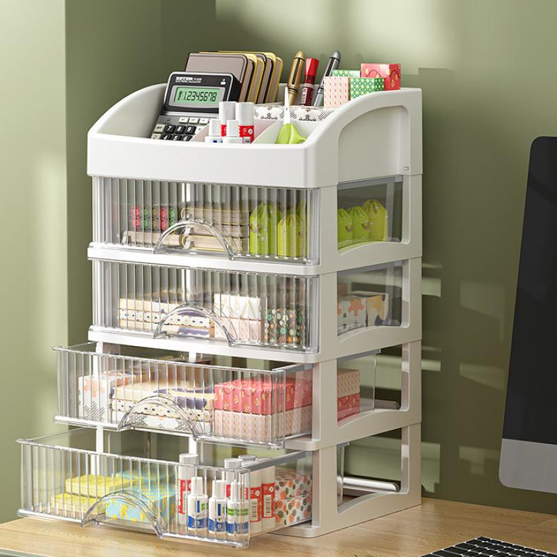 Drawer Jewelry Makeup Storage Box Large Capacity Transparent Makeup Storage Box Multi-layer Multi-functional Desktop Organizer