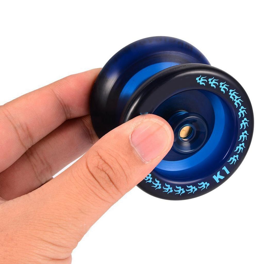 Yo Yo Ball Dark Blue Improve Hand Eye Coordination Plastic Yoyo Ball Toy for Daily Entertainment