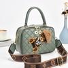 Новые женские сумки Rivet Small Square, женская сумка через плечо, качественная кожаная сумка через плечо, роскошные женские сумки, элегантные женские сумки