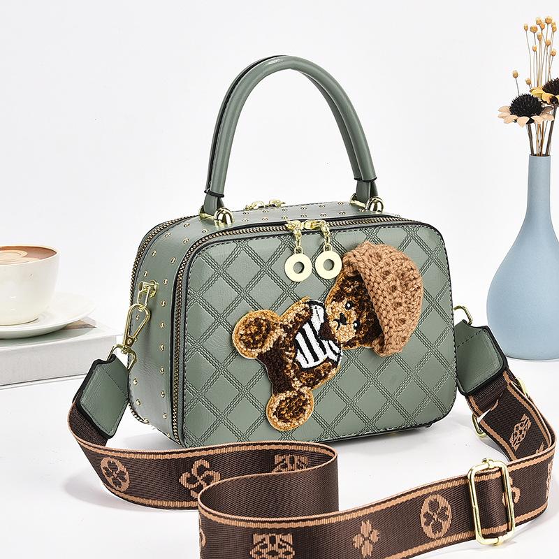 Новые женские сумки Rivet Small Square, женская сумка через плечо, качественная кожаная сумка через плечо, роскошные женские сумки, элегантные женские сумки