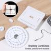 Hot Rope Knot DIY Weaving Tool Tray Braided Braiding Cord Disks Apparel Sewing Woven Board Disk