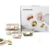 LOCK&LOCK Стеклянные контейнеры для хранения продуктов с крышками из нержавеющей стали