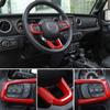 Для Jeep Wrangler JL JLU 2018 - 2024 рулевое колесо и центральная консоль отделка приборной панели панель управления комплект отделки интерьера