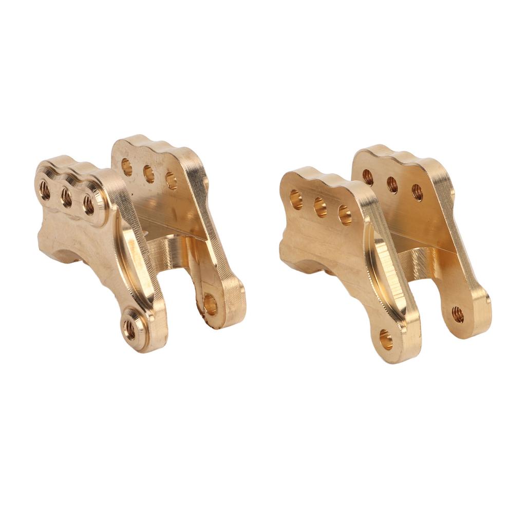 2pcs Front Axle Mount Brass Upgrade Replacement RC Tie Rod Mount with Screws for Axial RBX10 Ryft