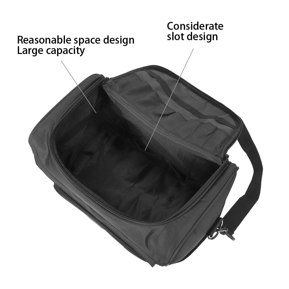 Portable Hairdressing Tool Storage Bag Scissors Comb Hair Clip Cosmetic Organizer Bag BlackBlack