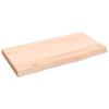 VidaXL Wall Shelf 40x20x2 Cm Solid Untreated Oak Wood 363503