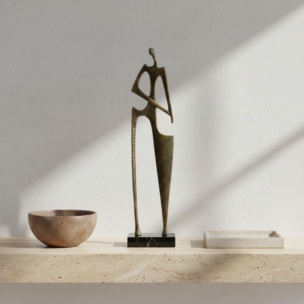 Abstract Human Figure Artful Simplicity and Aesthetic Minimalist Character Decoration Desktop Art Decoration Distinctive Design