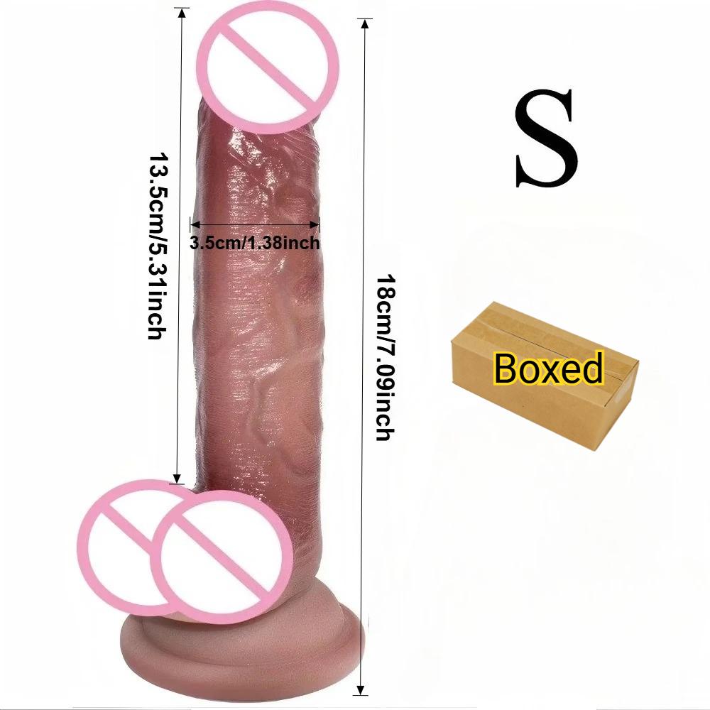 Realistic Food Grade Silicone Dildo G-Spot Vagina Anal Massager Masturbators Big Thick Penis Adult Sex Toy Cock Dick Penetration