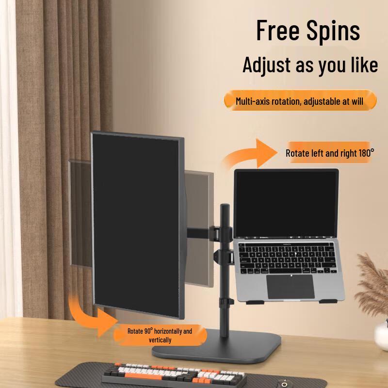 Adjustable Dual Monitor & Laptop Desk Mount