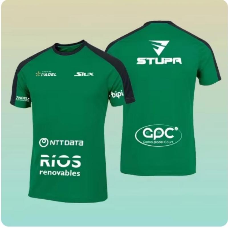 2024 Летняя Свободная Мужская Теннисная Футболка Модная Однотонная Футболка с Коротким Рукавом и Круглым Вырезом Дышащая Быстросохнущая Спортивная Футболка для Матча