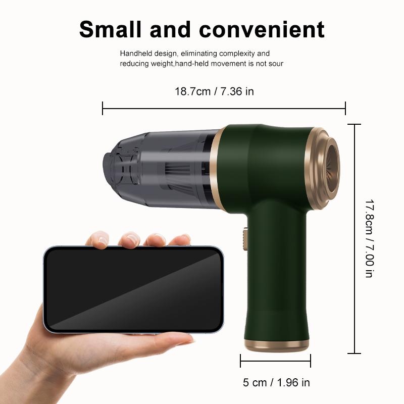 ABS Car Vacuum Cleaner Household Appliances Portable Battery Long Life Powerful Vacuum Cleaner Suitable for Cleaning Car Debris