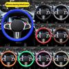 Universal Car Steering Wheel Cover Silicone Elastic Car Grip Handle Cover Anti-Slip All Seasons Soft Multi-Color Car Decoration