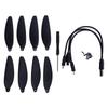 Low Noise Propellers Replacement with Screwdriver Screws 7.1cm Drone Propellers Blades for Mini Seri