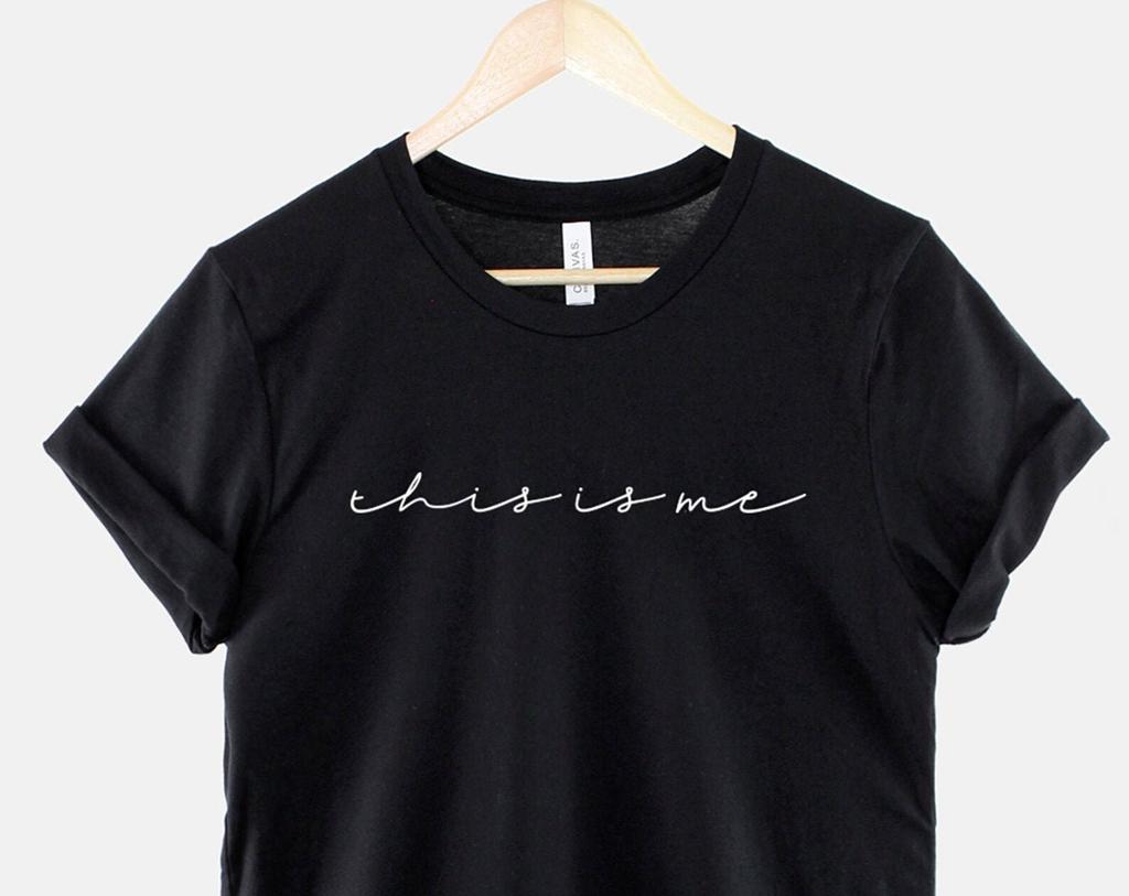 This Is Me Feminist Tee: Bold Self Love Statement, Empowering Girl Power | Crack Resistant Ink, Unisex Fit XS-6XL