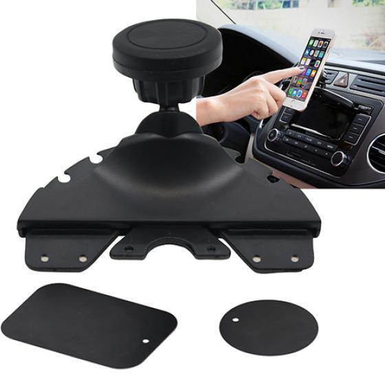 Универсальный автомобильный держатель для CD-плеера с магнитным креплением для iPhone, планшета, GPS