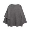 Womens Asymmetrical Knit Cardigan Short Cropped Sweater Fall Winter Streetwear Loose Fit