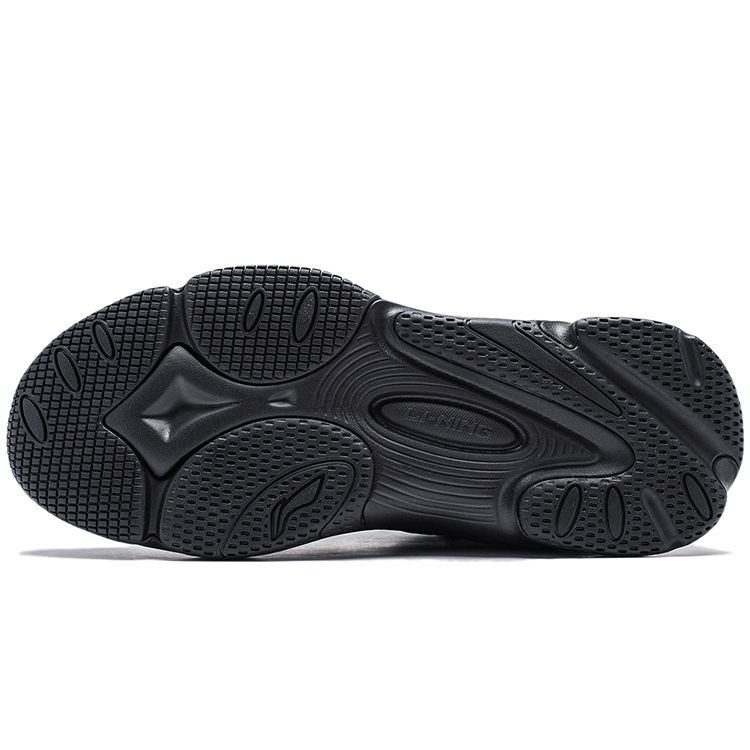 Li Ning универсальные ретро-обувь для папы мужские кроссовки черные AGCT391-1