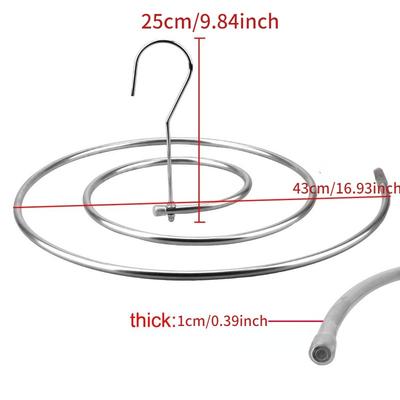 1 шт. круглая спиральная вешалка для простыней из нержавеющей стали вращающаяся сушилка экономит место вешалка для одеял на открытом воздухе дома балконная вешалка
