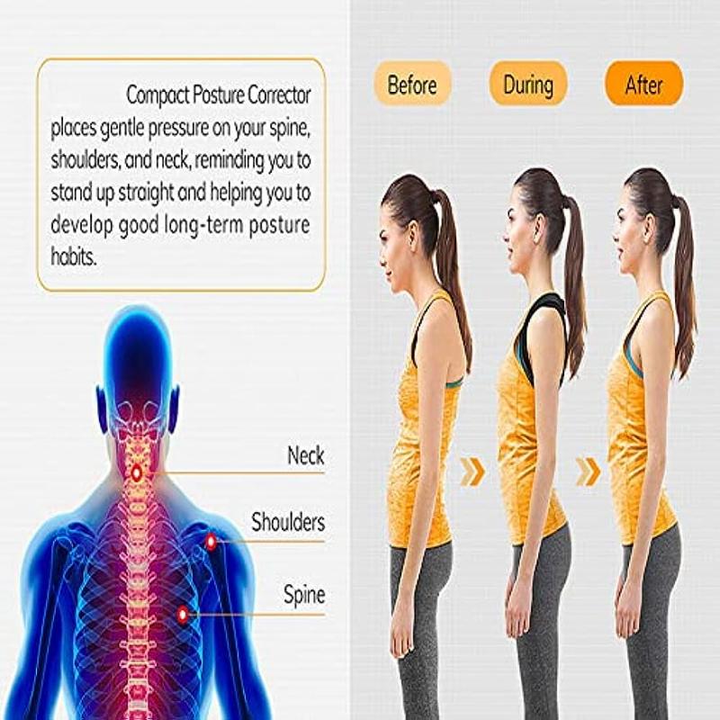 Корректор осанки для мужчин, женщин, взрослых и детей, полностью регулируемые ремни, легкий корсет - улучшает осанку, снимает боли в спине, плечах и позвоночнике