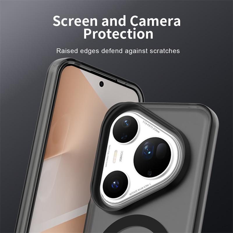 Magnetic For Huawei Pura 80 Ultra Case Magsafe Wireless Charging Cover Huawei Pura 80 Pro+ Pura 80 Ultra Matte PC Phone Cases