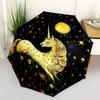 1PC Unicorn Fantasy Automatic Folding Umbrella Portable Collapsible 8-Rib Umbrella for All Seasons, Casual Outdoor Accessory, A03