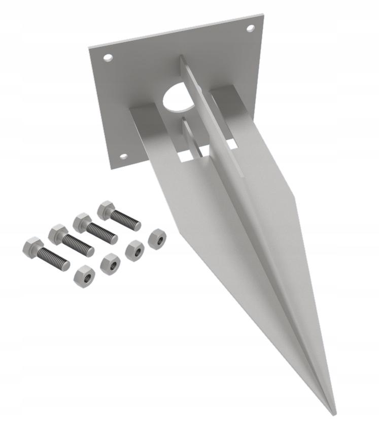 Base anchor for mounting a garden tap with a bottom connection
