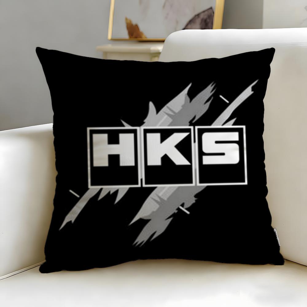 classic brand HKS Cushion Cover Soft EasyWash Pillow Case Versatile for Couch Bed Travel and Office