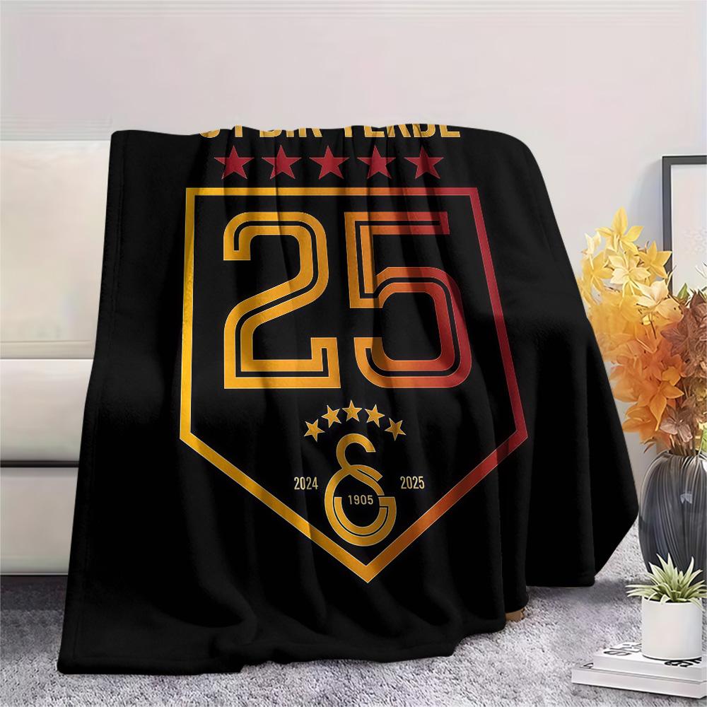 1PC Number 25 Print FlAannel Blanket, High quality Comfortable for All Seasons, Home Decor, Warmth and Comfort