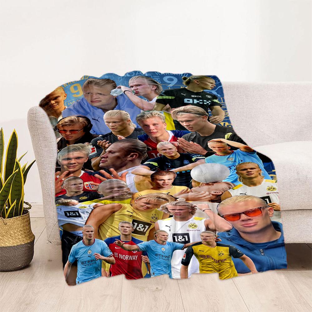 Haaland 243 Blanket Warmthful Decor Perfect for Office Chair Livingroom Bed Four Seasons Universal Warmthful Decor Birthday Christmas Gift Blanket