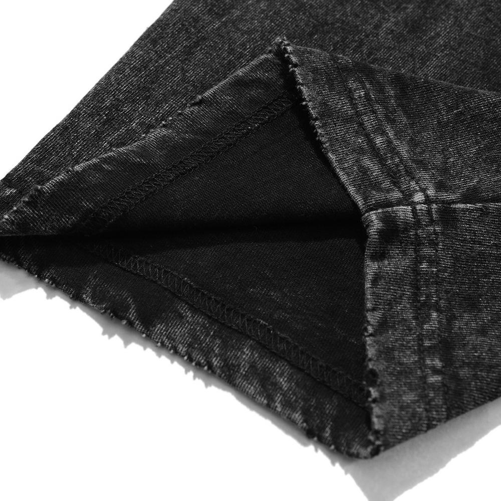 Anime Jujutsu Kaisen Gojo Satoru Printed Washed T-shirt Men Classic Cotton Tshirts Vintage Casual T Shirt Harajuku Male Tops