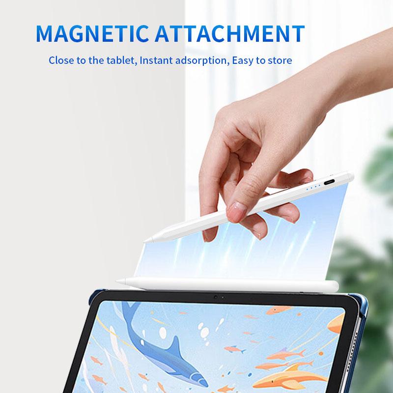 Smart Magnetic Stylus Pen Pad Pencil With Palm Rejection Tilt Angle Sensing & Replaceable Nib Stylus for Tablets 10/9/8/7/6