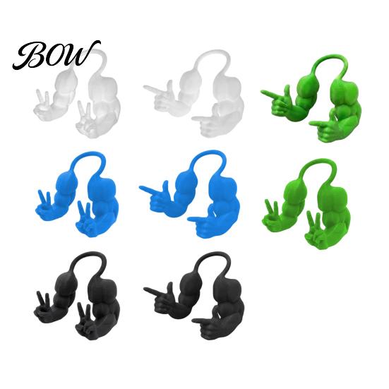 Small Animal Cosplay 2Pcs Funny Cat Muscle Arms, Hilarious 3D Printed Pet Halloween Gear Peace Gesture Lightweight Shoulder Attachment for Photo Prop
