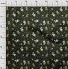 oneOone Cotton Flex Forest Green Fabric Cowboy Sewing Material Print Fabric By The Yard 40 Inch