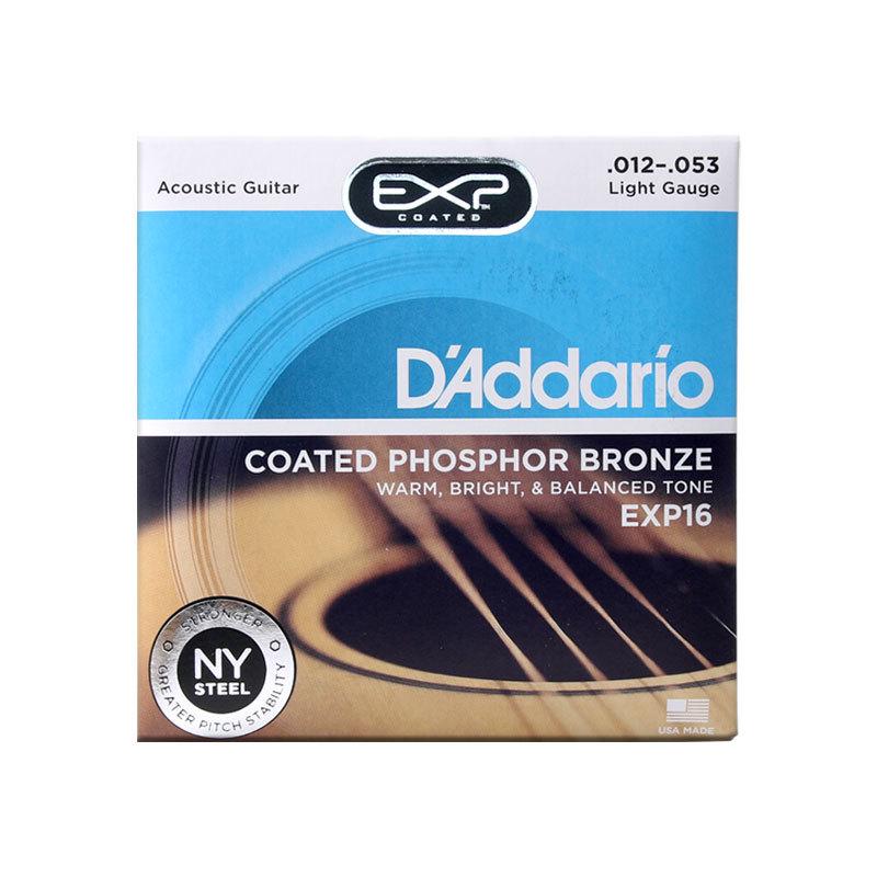 D'Addario EJ16 EZ920 Струны для фолк-гитары с покрытием из фосфорной бронзы, набор из 6 штук.