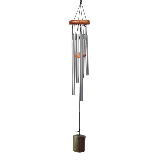 Vintage Aluminum Tube Wind Chime Natural Soothing Melody Outdoor Garden Yard Patio Hanging Metal Wind Bell Decoration