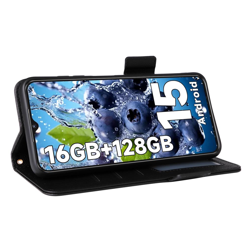 For Oukitel C1/C1 Pro Case with Wrist Strap Litchi Texture PU Leather Wallet Phone Cover