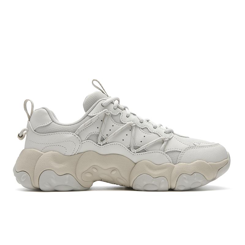 Fila Fluid 6 Южное издание Ретро мода Простые Спортивные Универсальные Удобные Классические Трендовые Личность Женские Кроссовки Бледно-серый F12W542151FMB