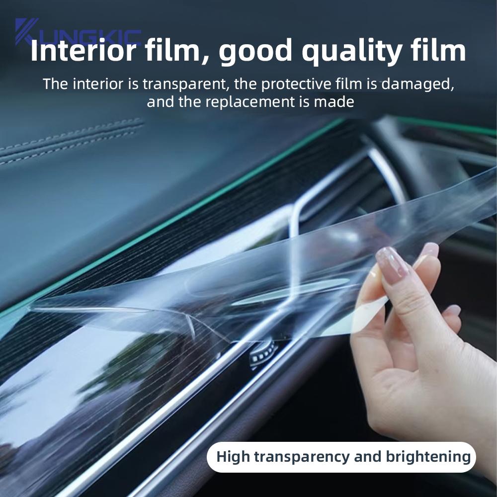 For 2022 Mercedes Benz EQE TPU Navigation Central Control Car Film Interior Accessories Steering Wheel Panel Transparent Film