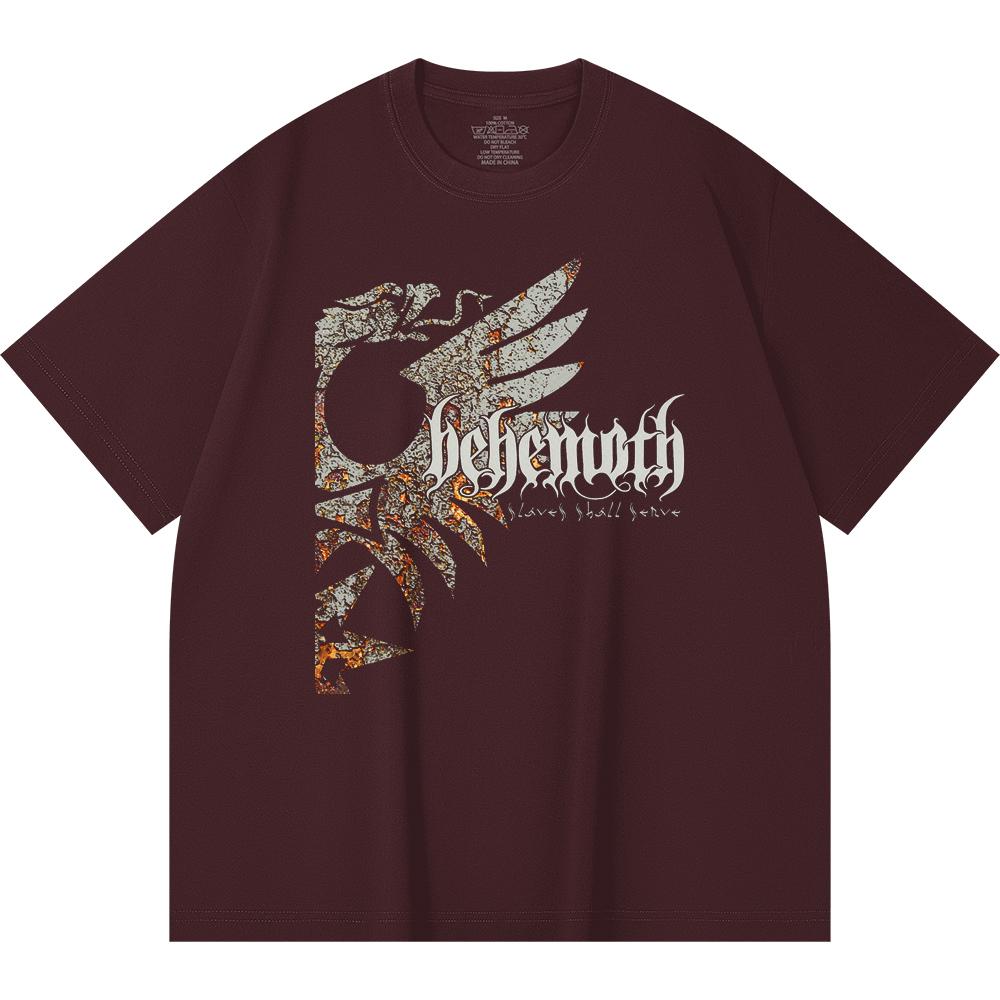 Хлопковая футболка плотностью 230 г/м² 100% Хлопок Heavy Metal Футболка с принтом рок-группы Популярная музыка Унисекс Тяжелая хлопковая футболка