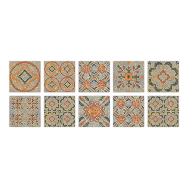 PVC Self-adhesive Sticker Waterproof DIY Tile Sticker Furniture Bathroom Kitchen Wall Stickers Removable Tile Stickers