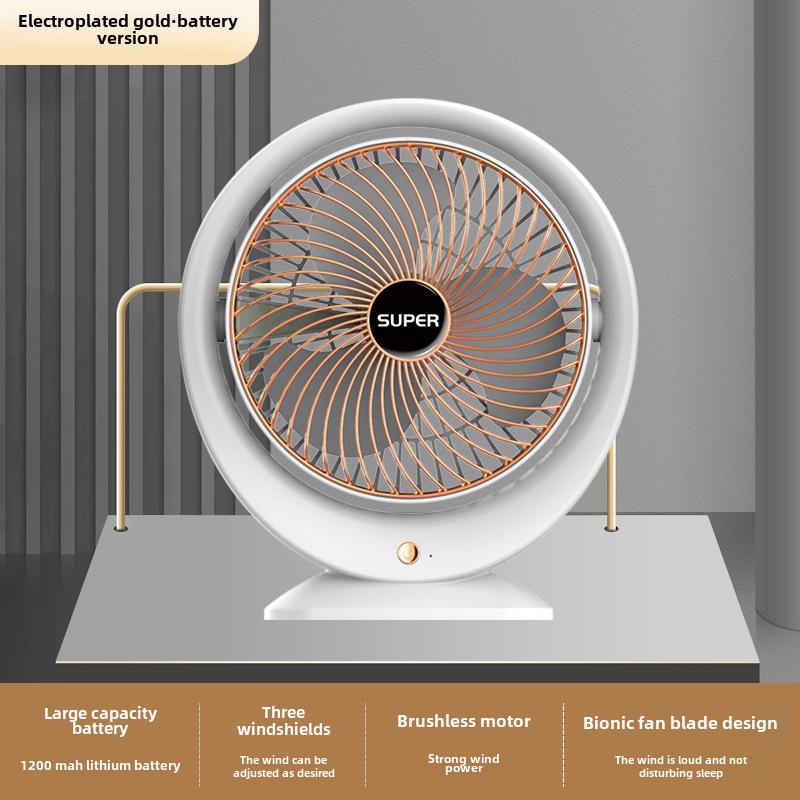 Compact USB Desktop Fan: Portable, High-Power Circulation for Home and Office