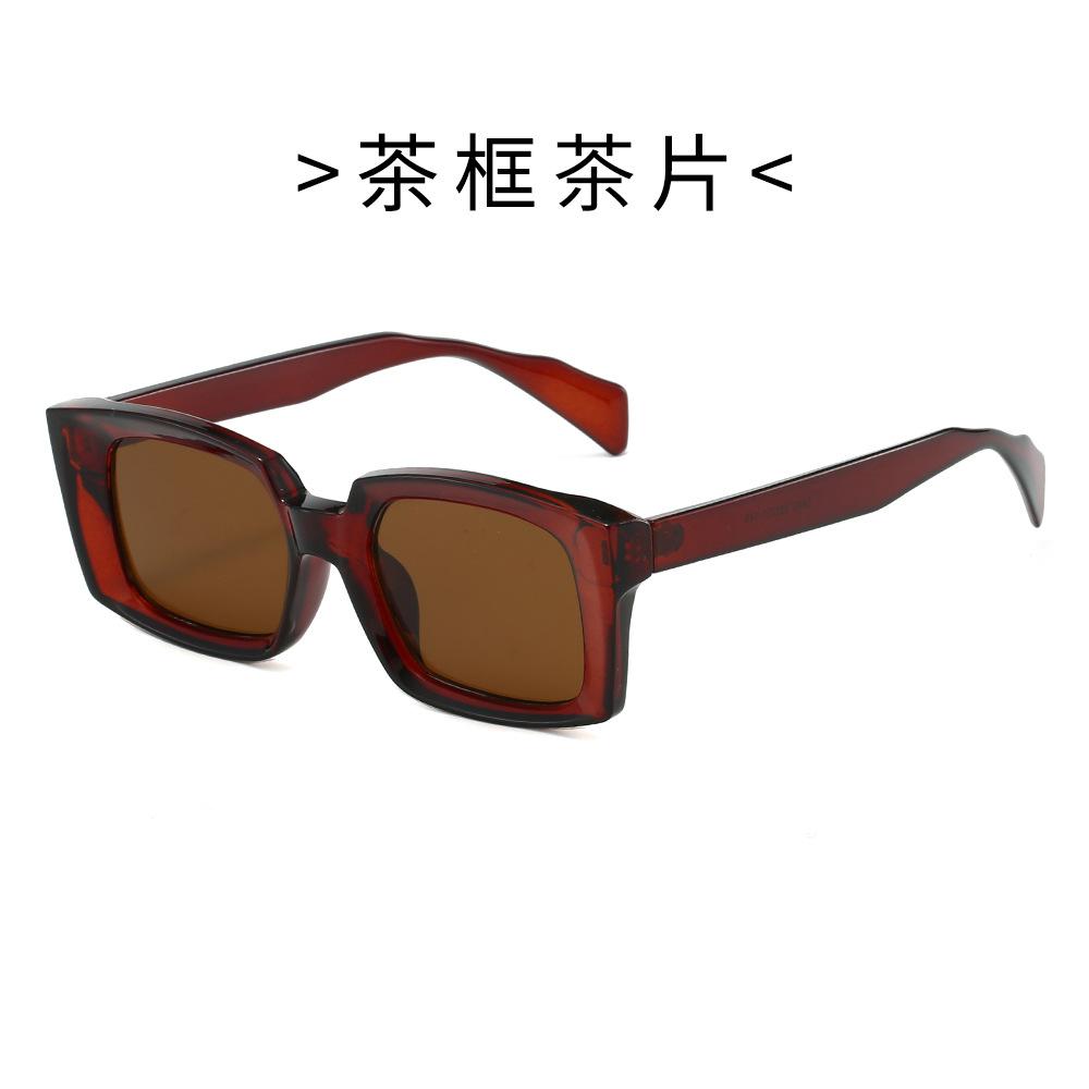 Trendy Square Sunglasses for Women Men Green Frame Blue Light Blocking Glasses Stylish Fashion Shades