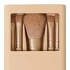 Yousheng 5Pcs/Set Women Makeup Brush Kit with Mirror Storage Box Professional Synthetic Eye Shadow Blush Foundations Concealer Blending Cosmetic Brush
