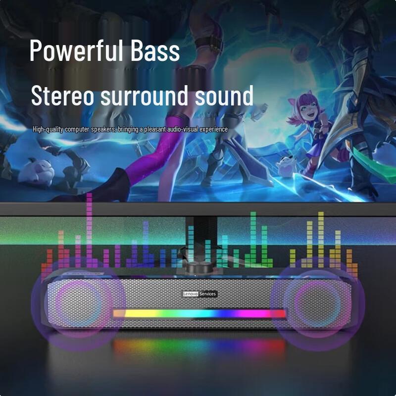 Lenovo USB-проводная настольная колонка LaiKu B02, штекер CN (адаптер в комплекте)